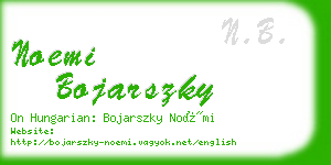 noemi bojarszky business card